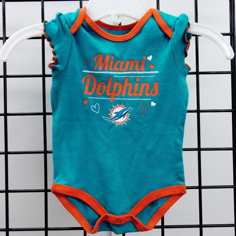 NFL Littlest Fan Miami Dolphins Onsie 18M